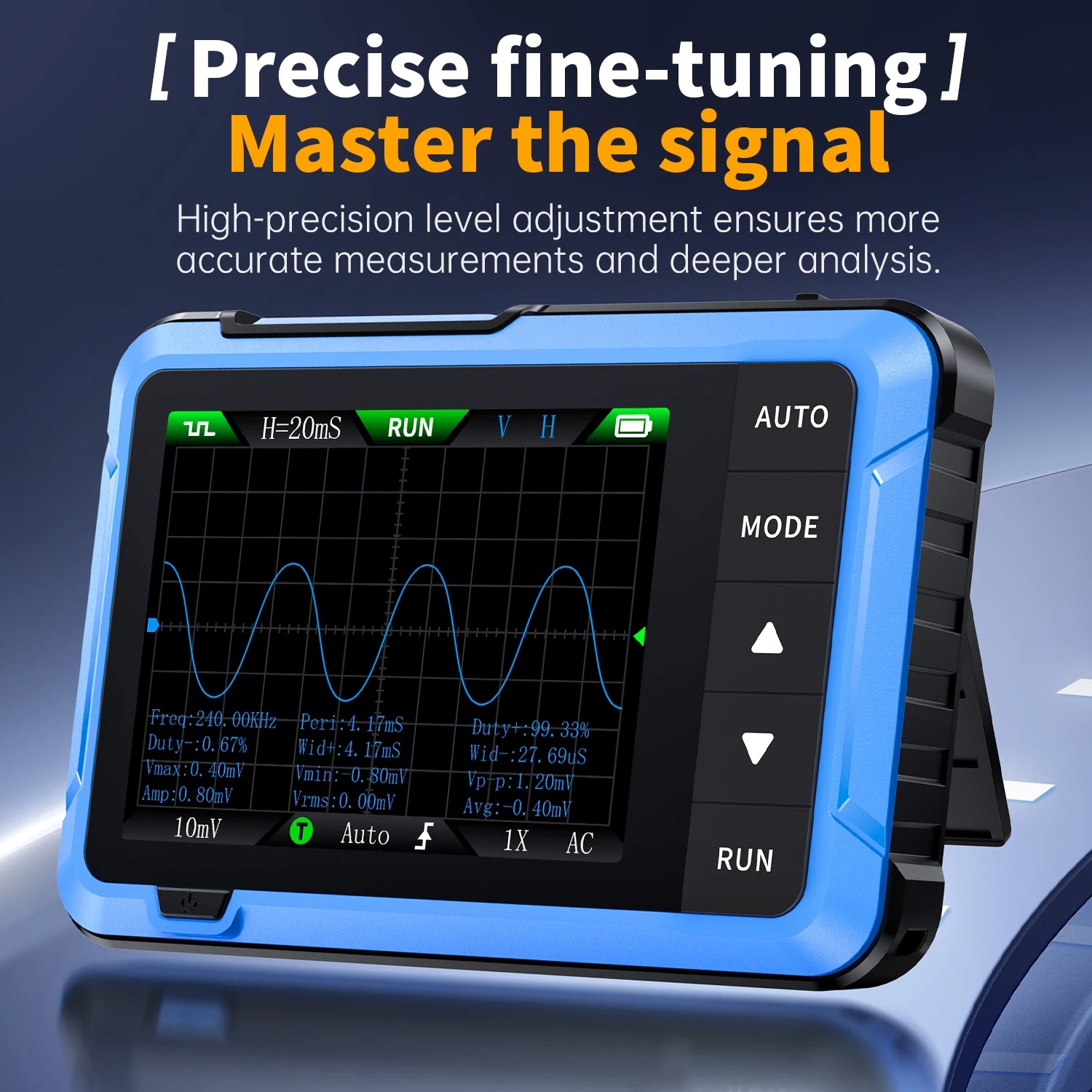 Fnirsi Digital Oscilloscope Handheld - FNIRSI DSO510 ออสซิลโลสโคปดิจิตอลแบบพกพาขนาดเล็ก 10MHz รุ่นใหม่ 2in1