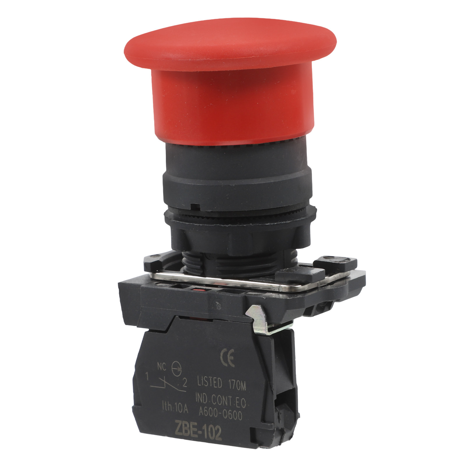 Industrial Tools - ปุ่มกดหยุดเหตุการณ์สีแดง อุปกรณ์เสริมสวิตช์ปุ่มกดสำหรับความปลอดภัยในอุตสาหกรรม ทนทาน ติดตั้งง่าย