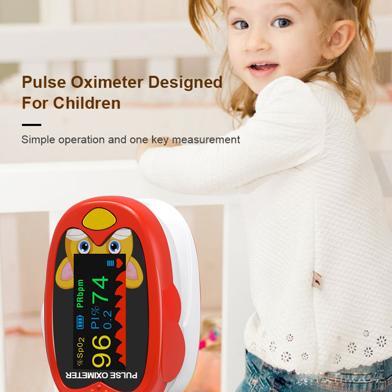Pulse Oximeter Fingertip Rechargeable - เครื่องวัดออกซิเจนในเลือดแบบชาร์จได้ พร้อมหน้าจอ TFT 4 สี แสดงค่าความอิ่มตัวของออกซิเจนในเลือดที่ปลายนิ้ว