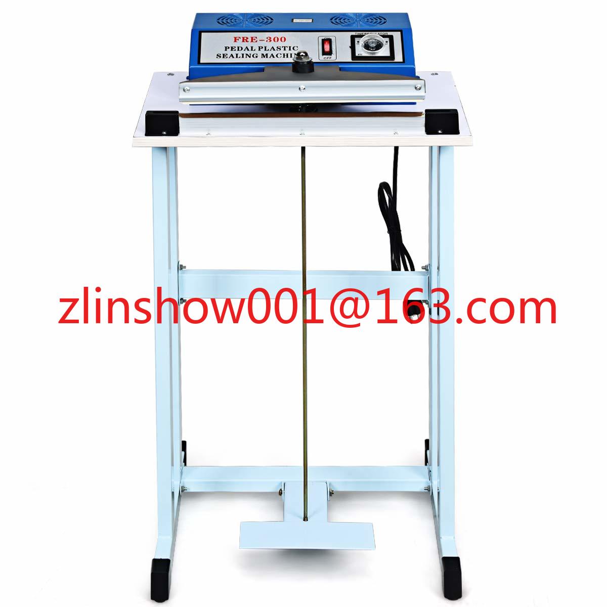 Plastic Bag Impulse Heat Sealer - เครื่องซีลความร้อนแบบใช้เท้าเหยียบสำหรับถุงพลาสติกขนาด 400 มม. เครื่องซีลความร้อนสำหรับบรรจุภัณฑ์เสื้อผ้า สารเคมี และการปิดผนึกแบบสายพาน