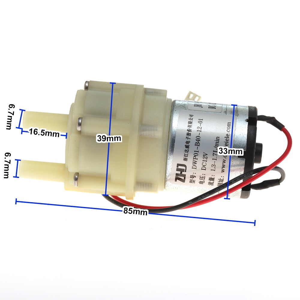 Mini Peristaltic Pump 12V - ปั๊มน้ำขนาดเล็ก DC6-12V รุ่น 528 พร้อมมอเตอร์ไฟฟ้ากระแสตรง 1