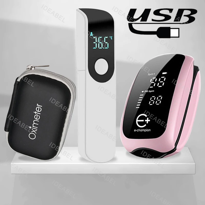Pulse Oximeter Fingertip Rechargeable - ชาร์จทางการแพทย์ Oximeter สายคล้องปลายนิ้ว Pulse Oximeter ความอิ่มตัวของออกซิเจนในเลือดจอแสดงผล