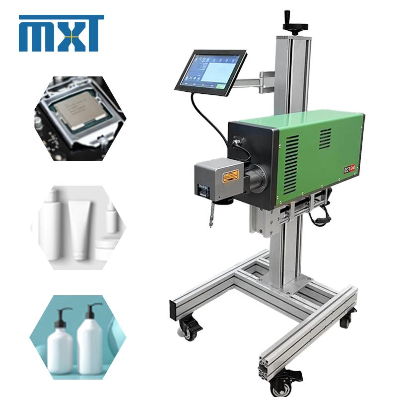 Fiber Laser Marking Machine 30W - เครื่องเลเซอร์ไฟเบอร์แบบเคลื่อนที่รุ่นใหม่ 30W/50W ความแม่นยำสูง รองรับ PLT สำหรับการแกะสลักบนวัสดุหลากหลายประเภท