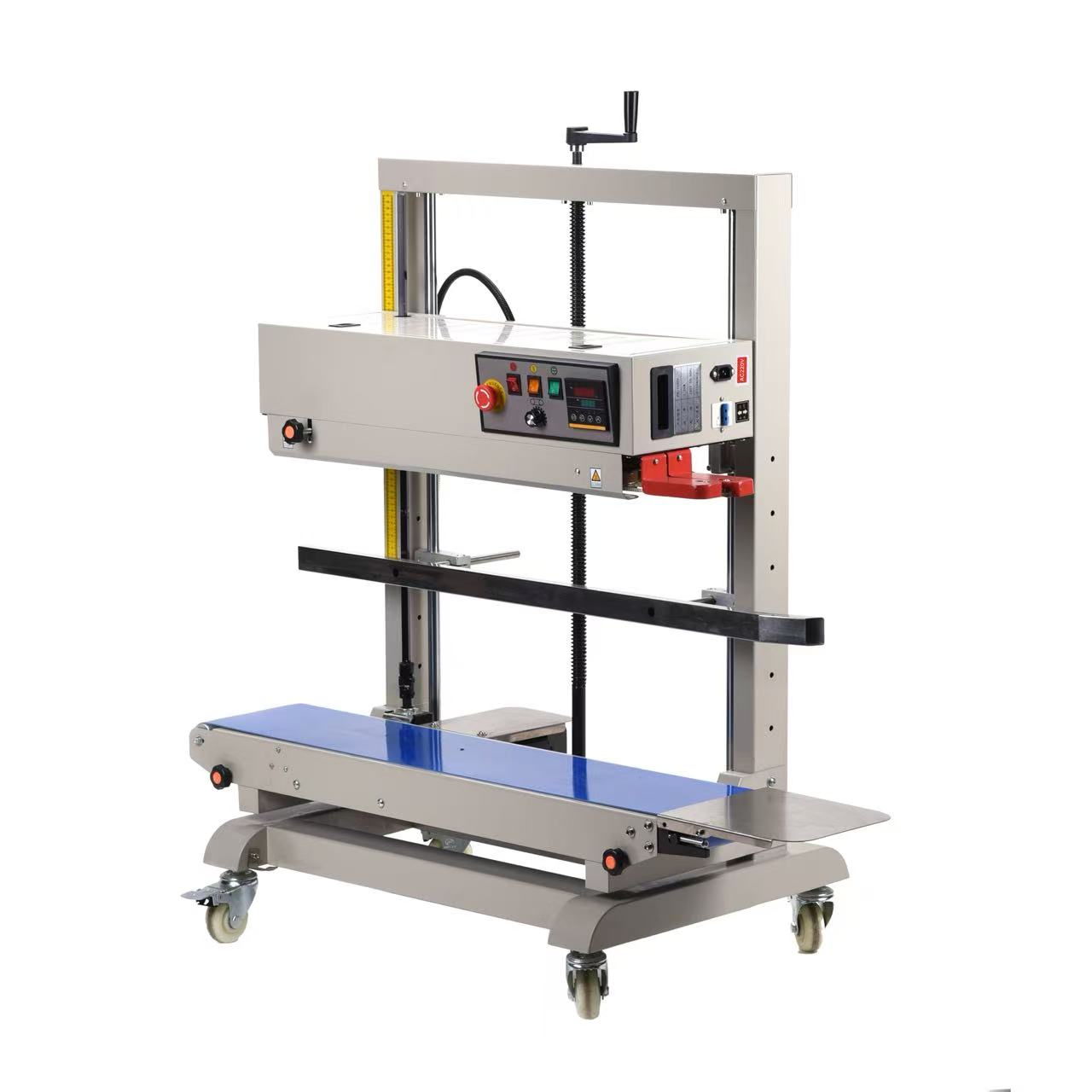 Plastic Bag Impulse Heat Sealer - เครื่องซีลแบบต่อเนื่องแนวตั้ง, เครื่องซีลความร้อนอุตสาหกรรม, เครื่องบรรจุภัณฑ์ถุงพลาสติก, เครื่องซีลแบบอิมพัลส์, อุปกรณ์ซีลกำลังไฟ 1100