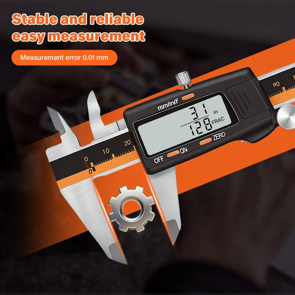 Digital Caliper 150Mm Stainless Steel - เครื่องวัดระยะดิจิตอลสแตนเลส Nauwkeuriger 6 นิ้ว 150 มม.