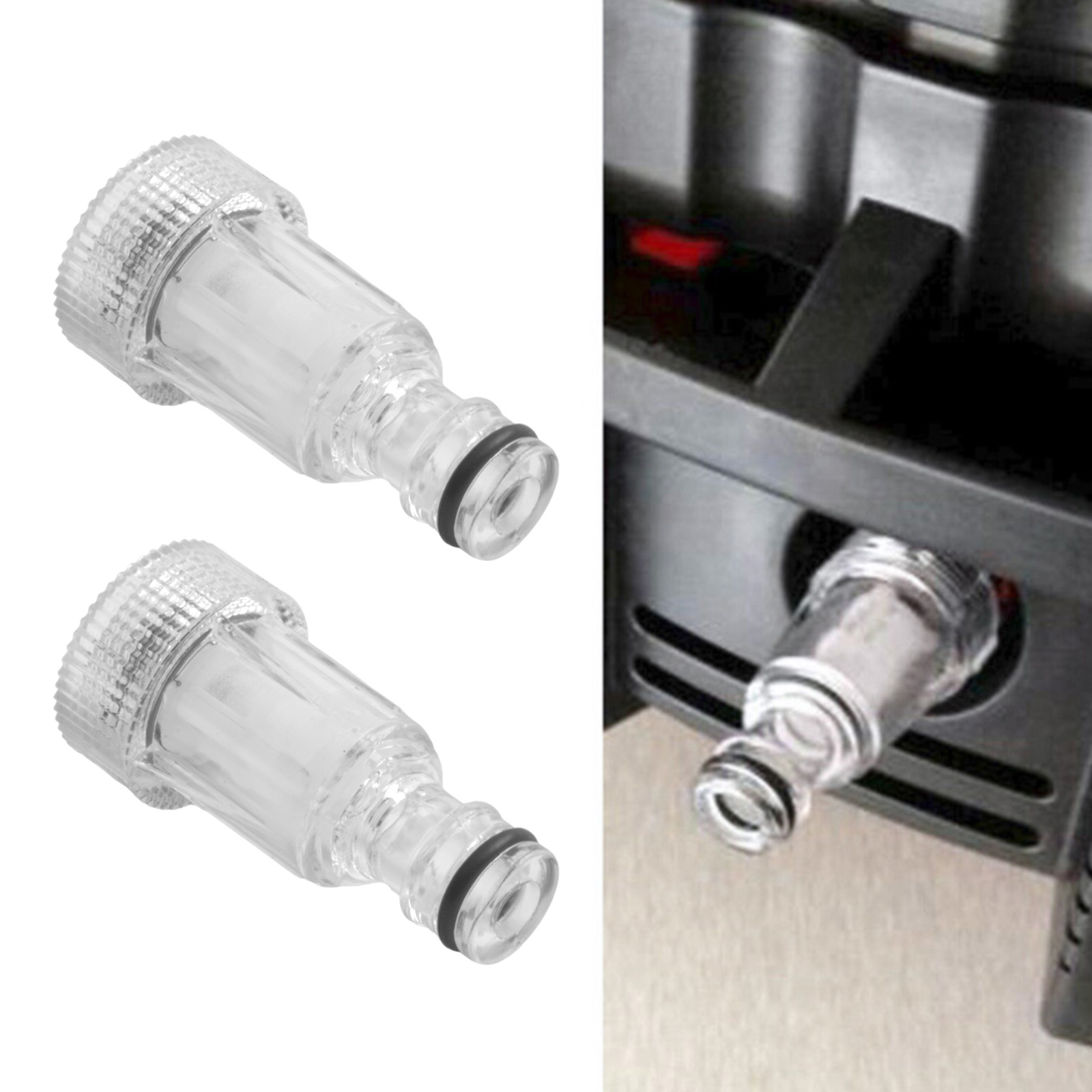 Vacuum Chamber Kit With Pump - 2PCS เครื่องฉีดน้ำแรงดันสูง ตัวกรองน้ำ ข้อต่อทางน้ำเข้า เครื่องมือเปลี่ยน ท่อน้ำเข้าปั๊มน้ำ