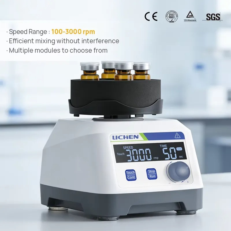 Lab Equipment - อุปกรณ์ห้องปฏิบัติการ เครื่องผสมสารในห้องปฏิบัติการ 200-3000 รอบต่อนาที วิธีการแสดงผลแบบดิจิตอล กำลังไฟ