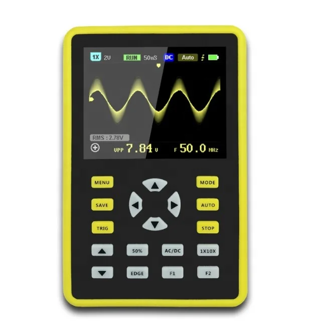 Fnirsi Digital Oscilloscope Handheld - ออสซิลโลสโคปแบบพกพาขนาดเล็ก FNIRSI-5012H ความกว้างแบนด์วิธ 100MHz ความเร็วในการสุ่มตัวอย่าง 500MS