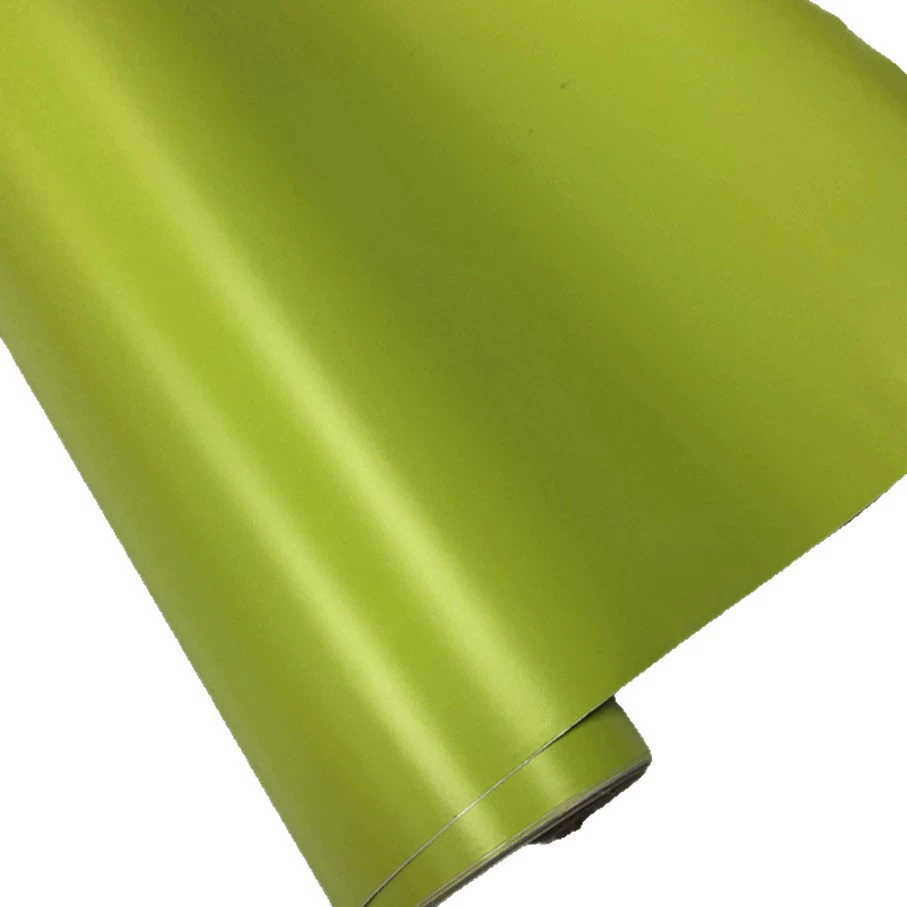 Air Bubble Wrap Roll Packaging - ฟิล์มไวนิลสีเขียวมะนาวแบบด้าน พรีเมียม สำหรับหุ้มรถยนต์ แบบม้วน มีกาวในตัว ติดง่าย