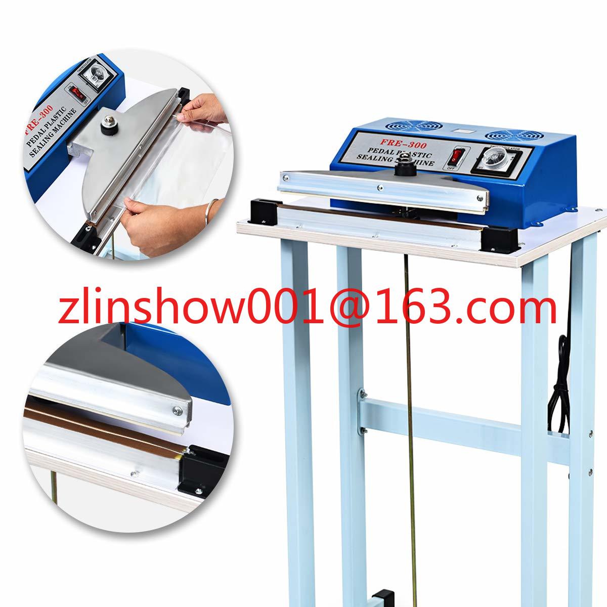 Plastic Bag Impulse Heat Sealer - เครื่องซีลแบบกึ่งอัตโนมัติชนิดตั้งโต๊ะ ขนาด 500 มม. แบบใช้เท้าเหยียบ สำหรับซีลอาหารและพลาสติก