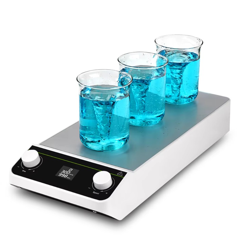 Lab Magnetic Stirrer Hot Plate - เครื่องกวนสารแม่เหล็กไฟฟ้าแบบหลายตำแหน่งสำหรับห้องปฏิบัติการ ทำจากสแตนเลส