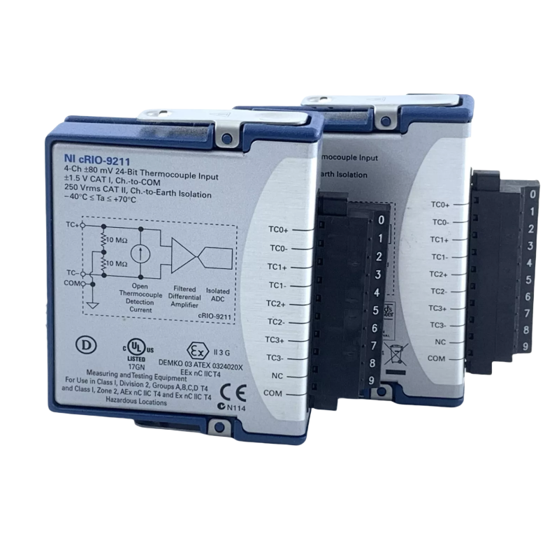 Test Instruments - โมดูลอินพุตอุณหภูมิ/เทอร์โมคัปเปิล National Instruments NI 9211 CDAQ