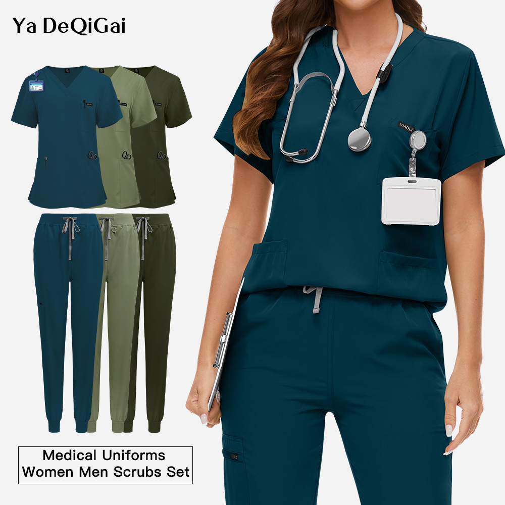 Medical Supplies - ผู้หญิง Jogger ชุดโรงพยาบาลพยาบาลเครื่องแบบ Pharmacy Healthcare ทํางานผ่าตัดขัดชุด
