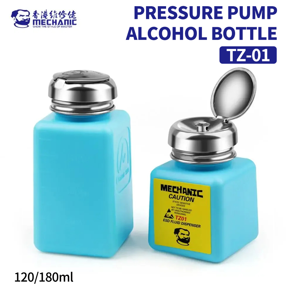 Vacuum Chamber Kit With Pump - TZ01ปั๊มแรงดันขวดแอลกอฮอล์120มล. 180มล. สำหรับโทรศัพท์มือถือ PCB ซ่อมมาเธอร์บอร์ดเครื่องมือทำความสะอาดขวดแอลกอฮอล์