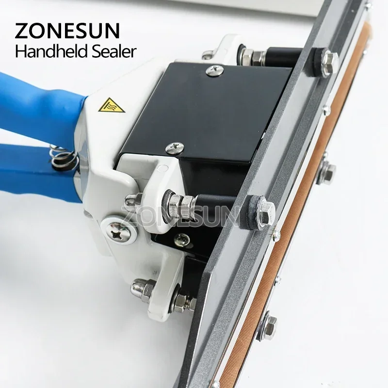 Plastic Bag Impulse Heat Sealer - เครื่องซีลถุงพลาสติกแบบพกพา ZONESUN 400 มม. แบบให้ความร้อนโดยตรง ใช้กับฟิล์มคอมโพสิตอะลูมิเนียมสุญญากาศ