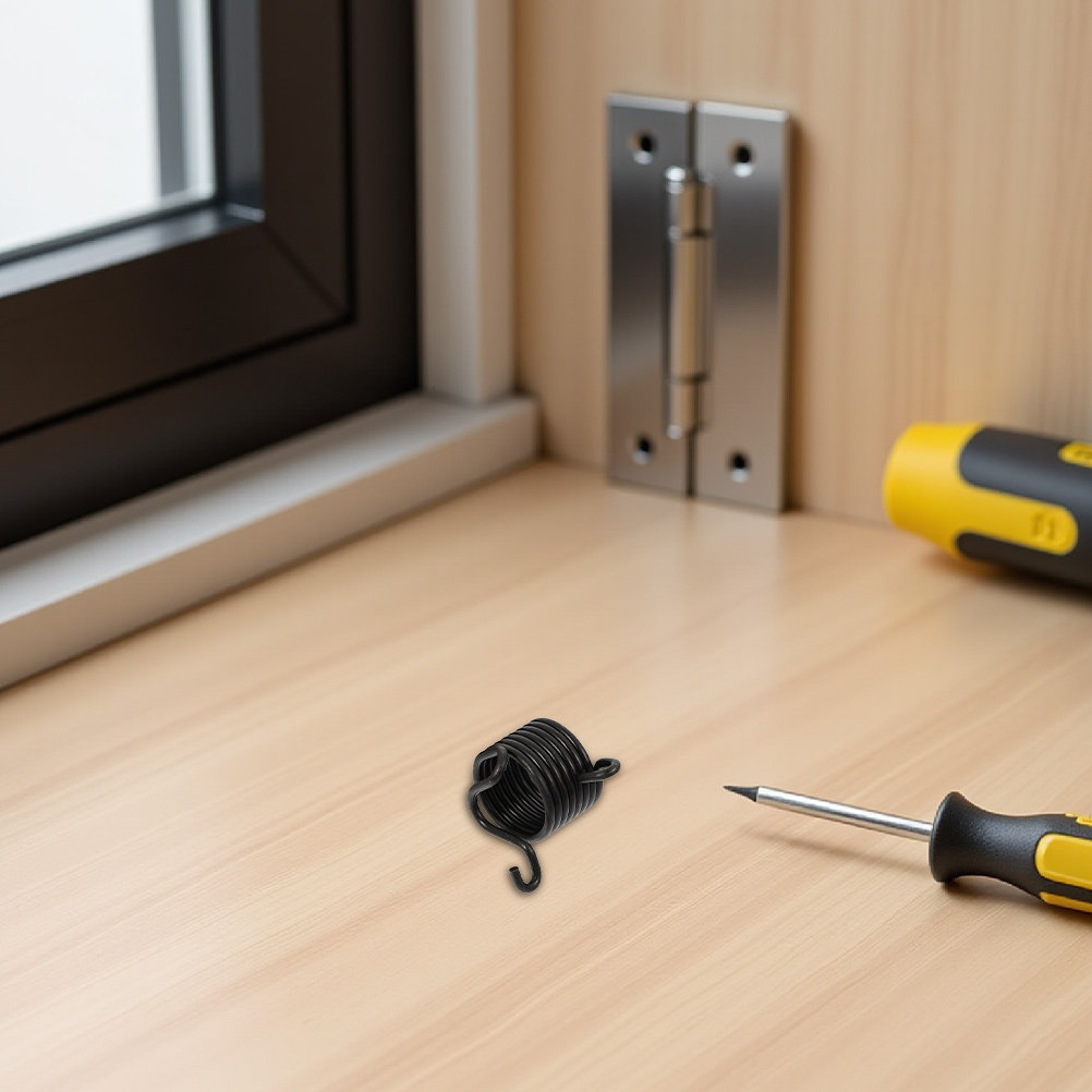 Industrial Tools - สปริงยึดค้อนลม 4 ชิ้น ทำจากเหล็กความแข็งแรงสูง พื้นผิวสีดำ สำหรับเครื่องมือลมอุตสาหกรรม