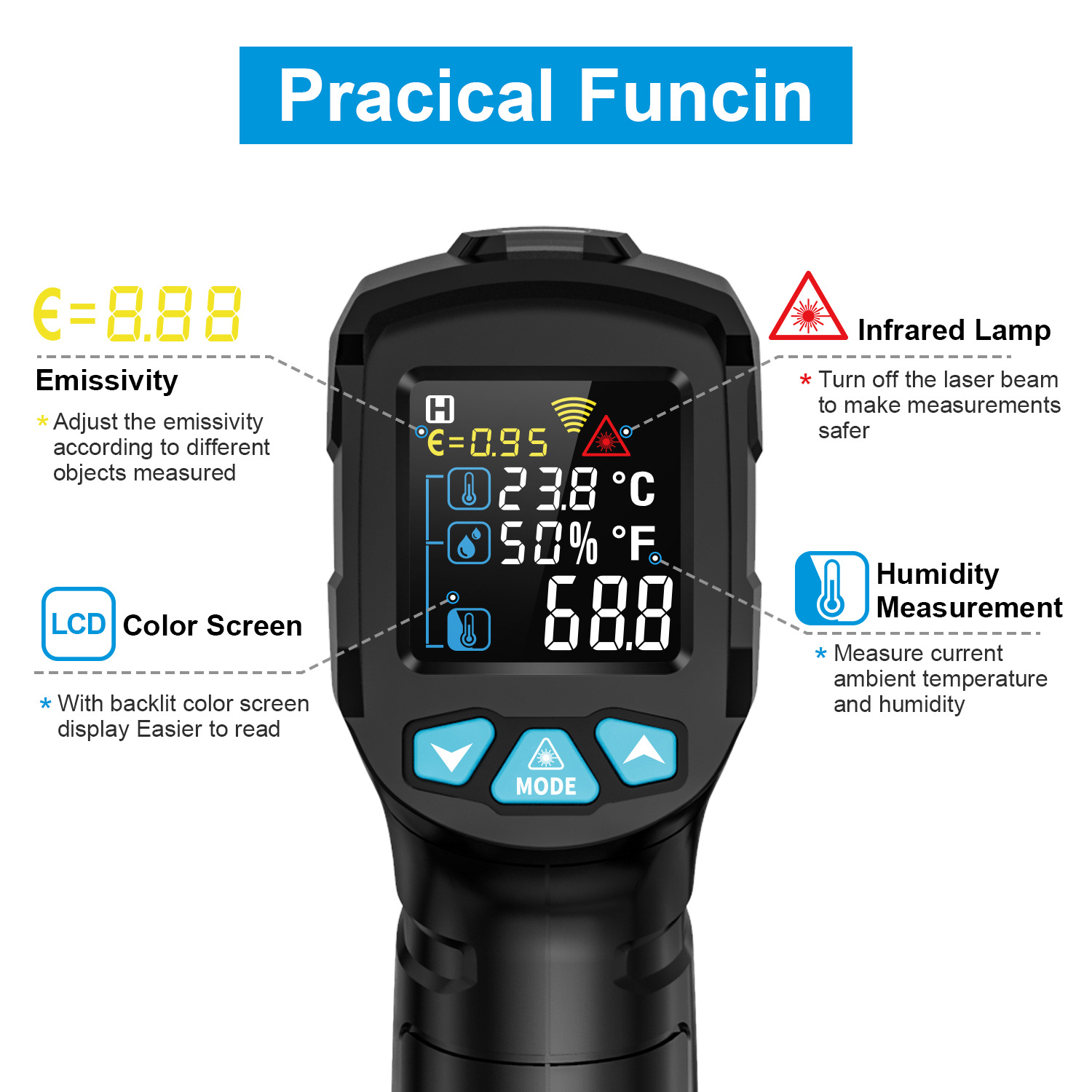 เครื่องวัดอุณหภูมิอาหารในครัวห - Test Instruments บทวิจารณ์และราคา