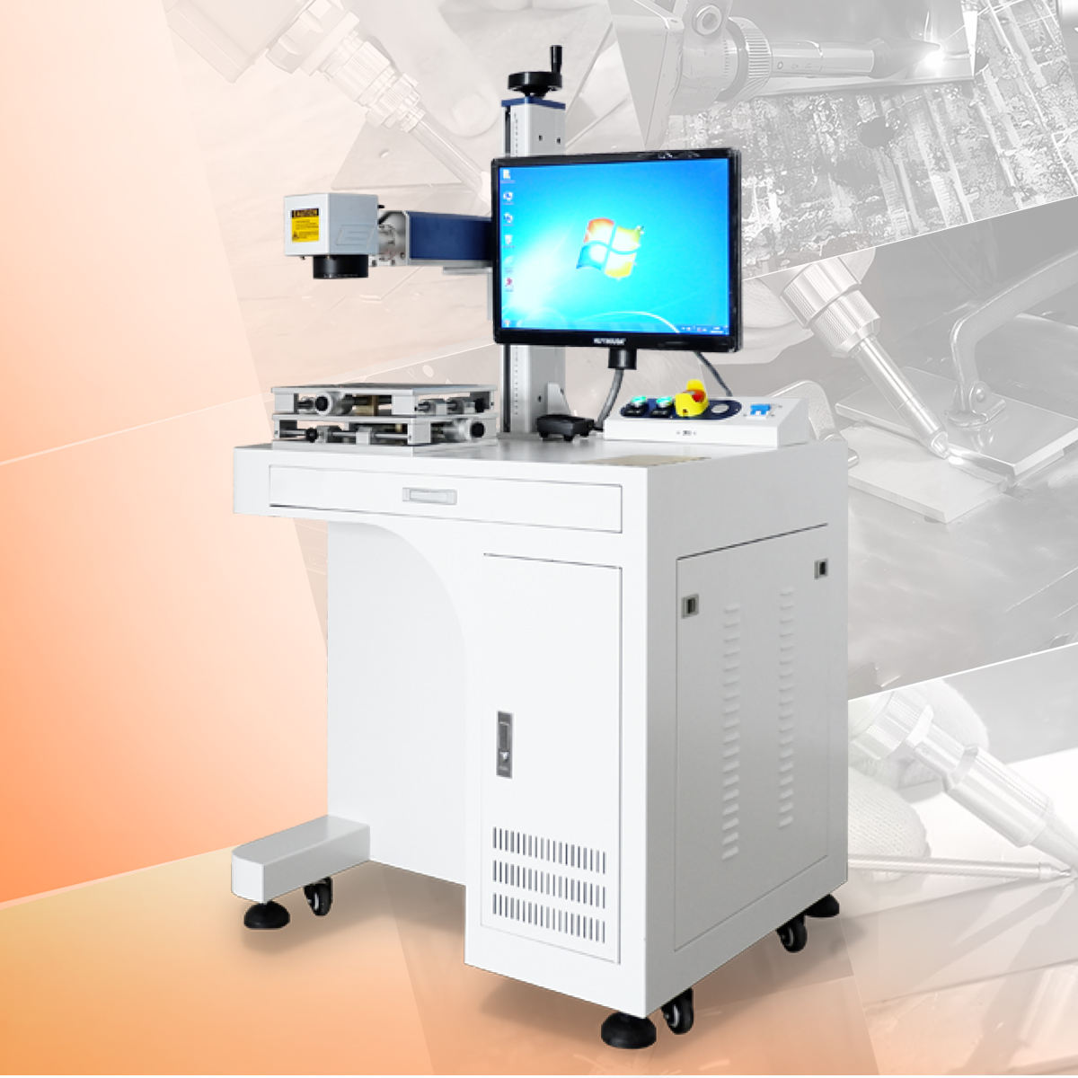 เครื่องแกะสลักเลเซอร์ 30W 50W  - Fiber Laser Marking Machine 30W บทวิจารณ์และราคา