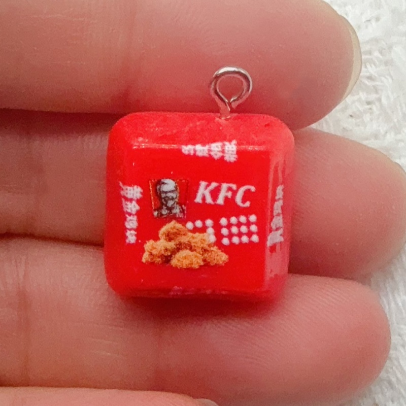 พวงกุญแจถุงอาหารเรซิ่นลายการ์ต - Packaging บทวิจารณ์และราคา
