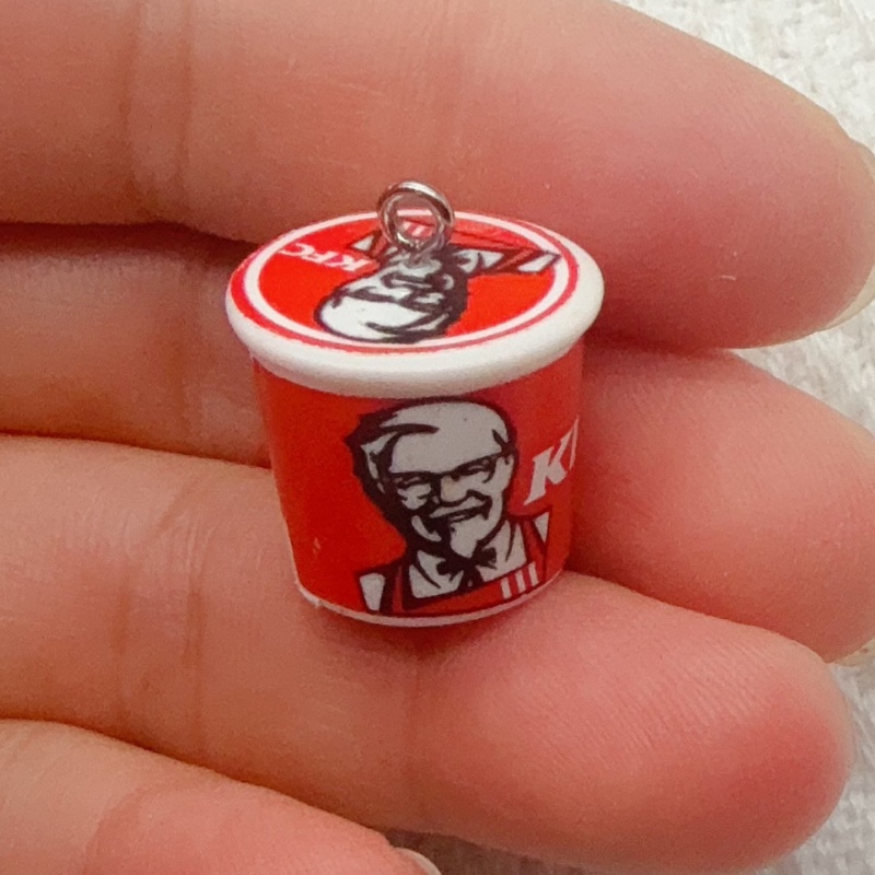 พวงกุญแจถุงอาหารเรซิ่นลายการ์ต - Packaging บทวิจารณ์และราคา