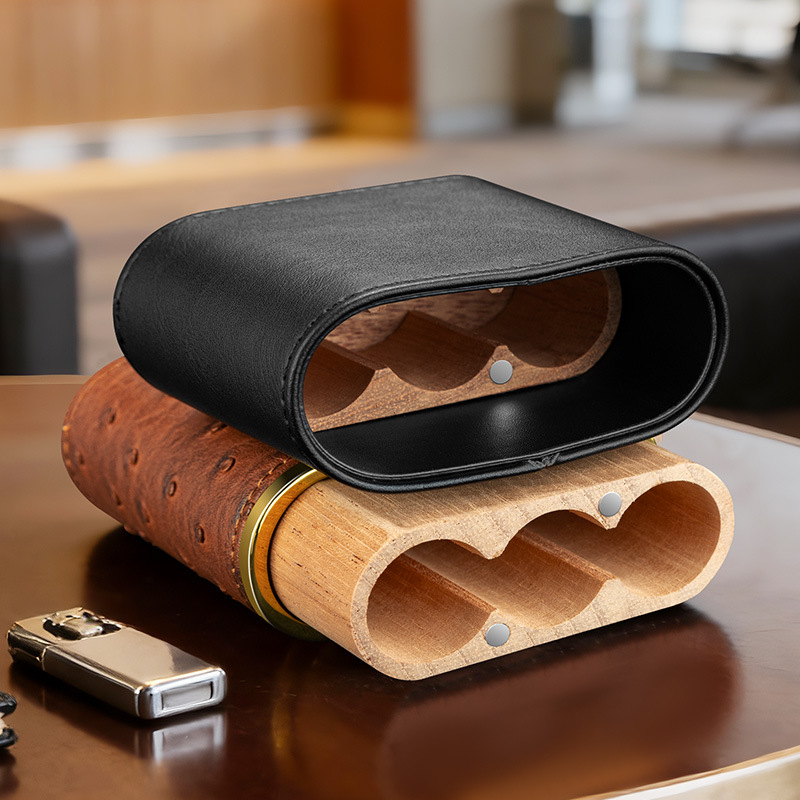 กล่องใส่ซิการ์หนัง ﻿   กล่องไม - Packaging บทวิจารณ์และราคา