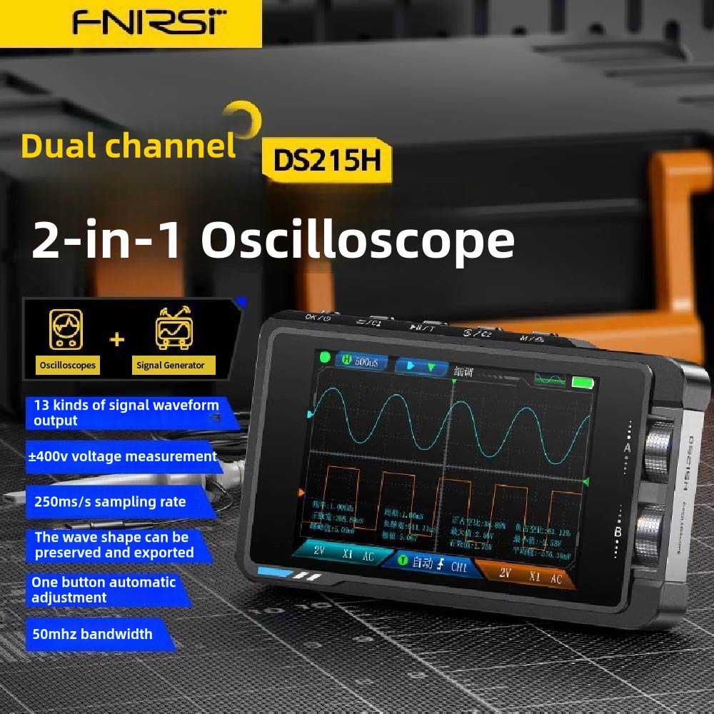 FNIRSI DS215H ออสซิลโลสโคปแบบพ - Fnirsi Digital Oscilloscope Handheld บทวิจารณ์และราคา