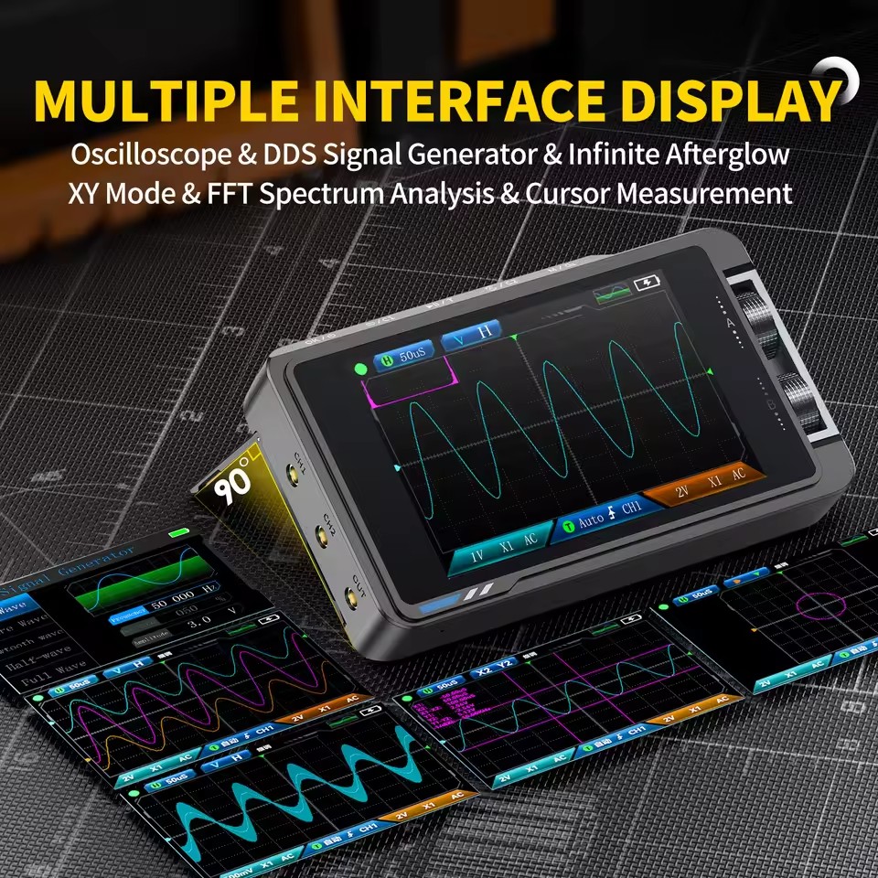 FNIRSI DS215H ออสซิลโลสโคปแบบพ - Fnirsi Digital Oscilloscope Handheld บทวิจารณ์และราคา
