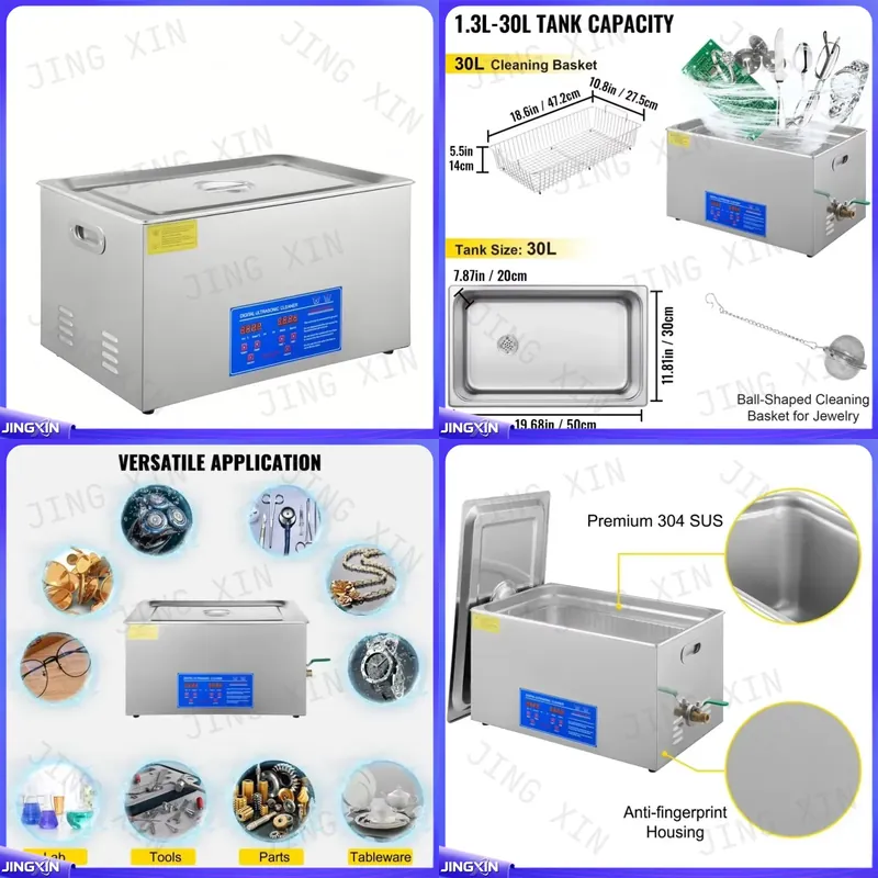 เครื่องทำความสะอาดอัลตราโซนิกด - Ultrasonic Cleaner 30L Industrial บทวิจารณ์และราคา