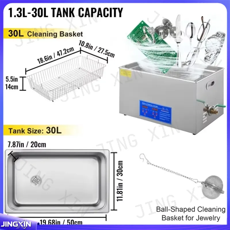 เครื่องทำความสะอาดอัลตราโซนิกด - Ultrasonic Cleaner 30L Industrial บทวิจารณ์และราคา
