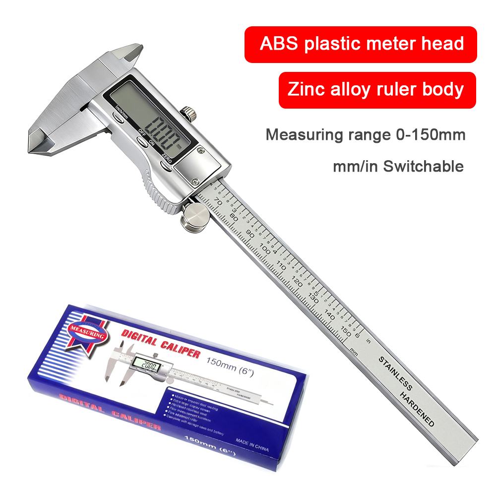 0-150 มม. คาลิปเปอร์ดิจิตอลโลห - Digital Caliper 150Mm Stainless Steel บทวิจารณ์และราคา