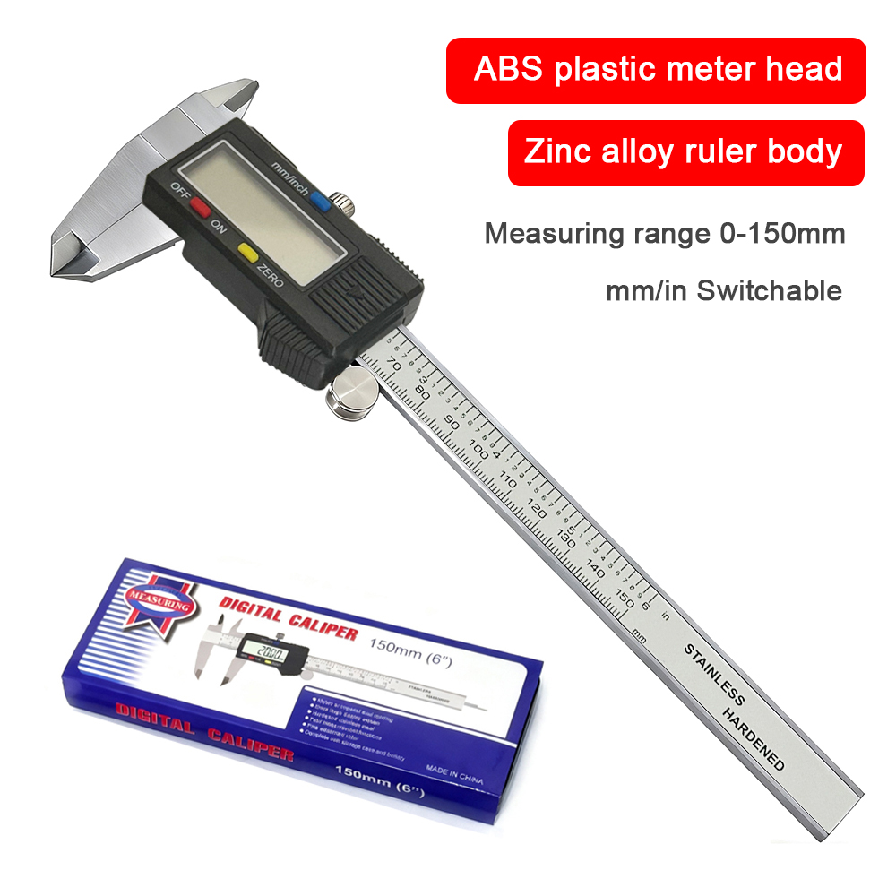 0-150 มม. คาลิปเปอร์ดิจิตอลโลห - Digital Caliper 150Mm Stainless Steel บทวิจารณ์และราคา