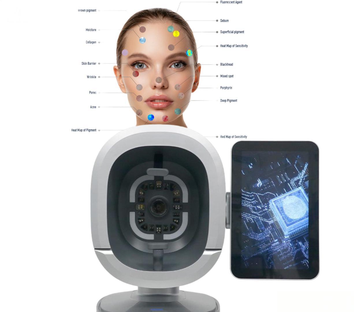 เครื่องวิเคราะห์ผิว AI พร้อม W - Test Instruments บทวิจารณ์และราคา