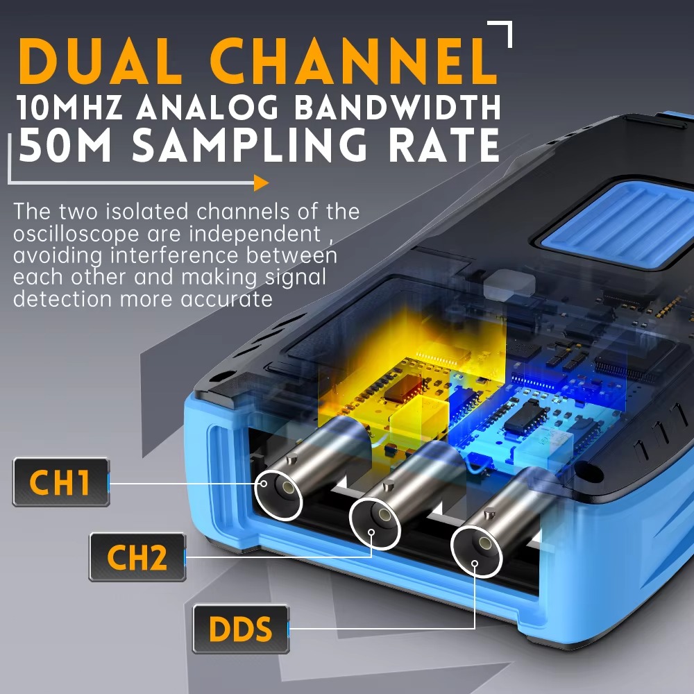 FNIRSI 2C23T 3 in 1 50MS/s 10M - Fnirsi Digital Oscilloscope Handheld บทวิจารณ์และราคา