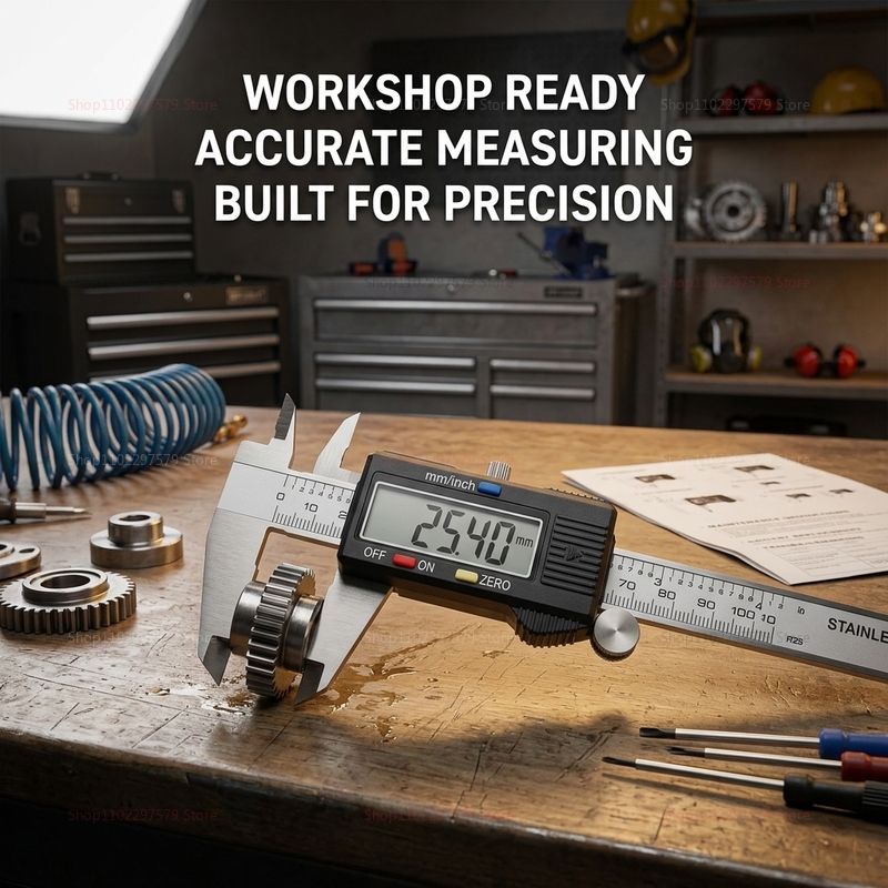 คาลิปเปอร์ดิจิตอลสแตนเลส 0-150 - Digital Caliper 150Mm Stainless Steel บทวิจารณ์และราคา