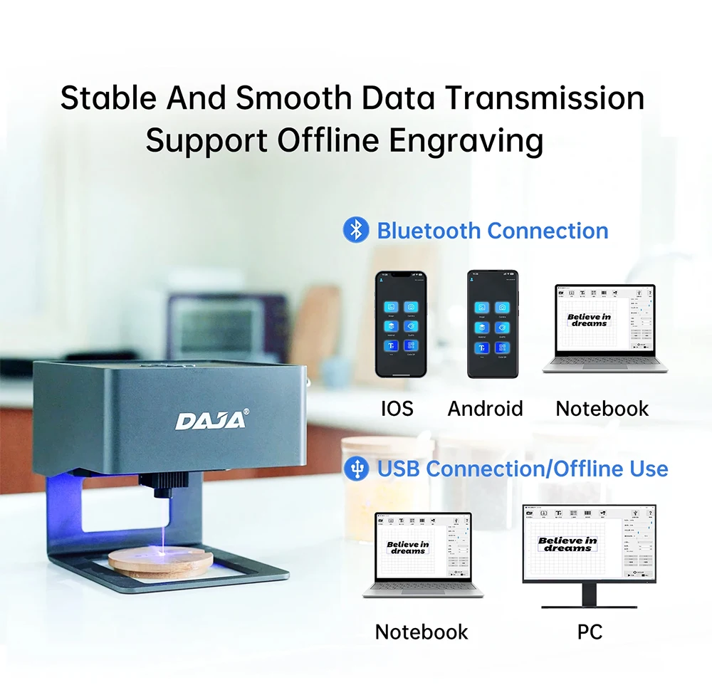 Daja เครื่องแกะสลักเลเซอร์ CNC - Fiber Laser Marking Machine 30W บทวิจารณ์และราคา