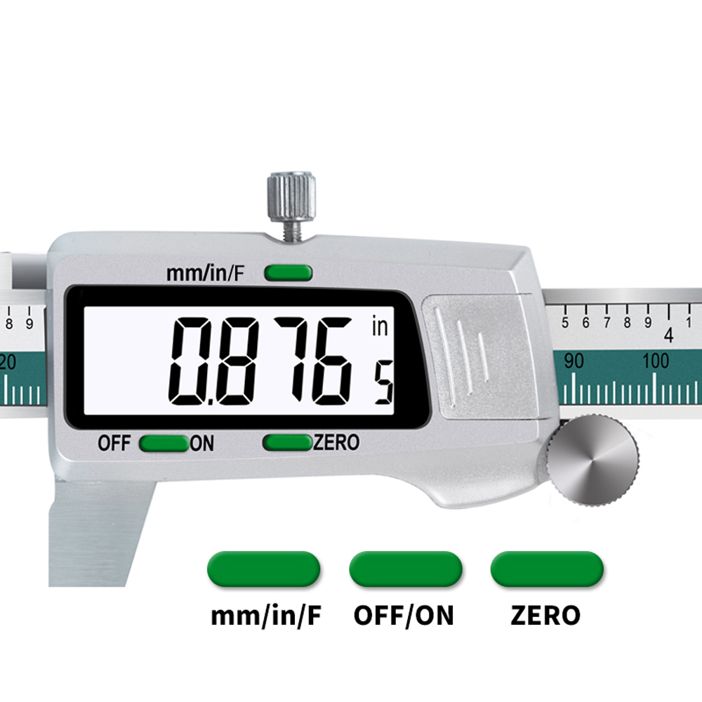 สแตนเลสสตีลความแม่นยําสูงอิเล็ - Digital Caliper 150Mm Stainless Steel บทวิจารณ์และราคา
