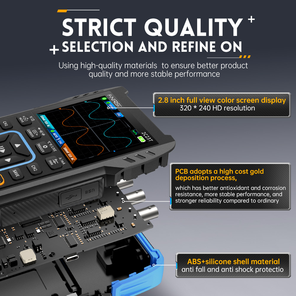 FNIRSI 2C23T Handheld Digital  - Fnirsi Digital Oscilloscope Handheld บทวิจารณ์และราคา