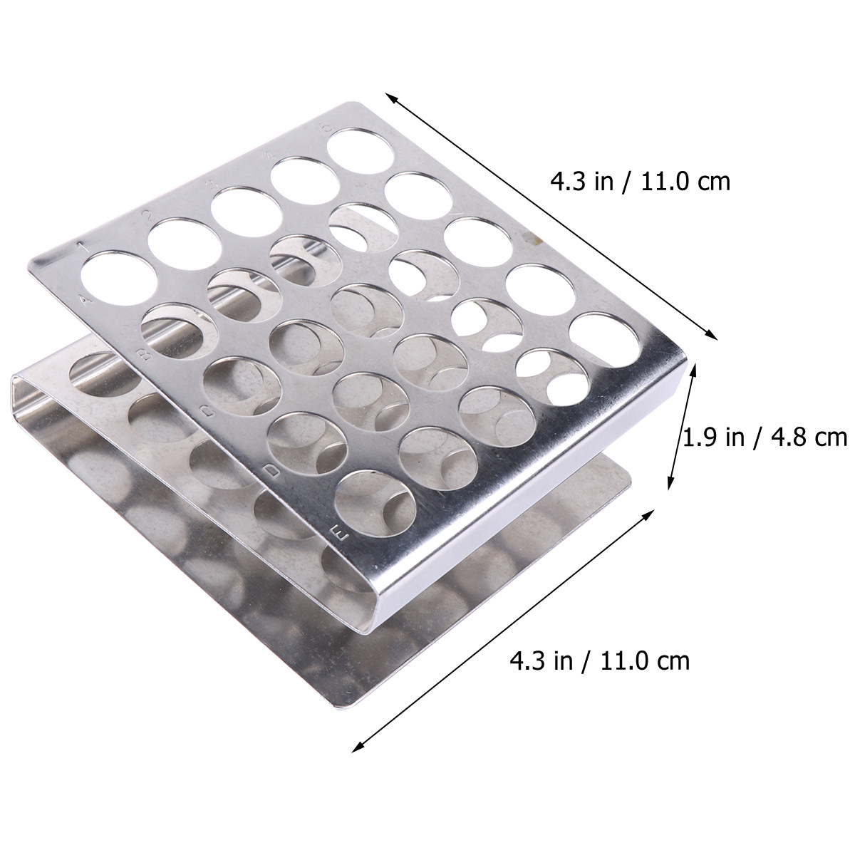 ชั้นวางหลอดทดลองสแตนเลสรูปตัว  - Lab Equipment บทวิจารณ์และราคา