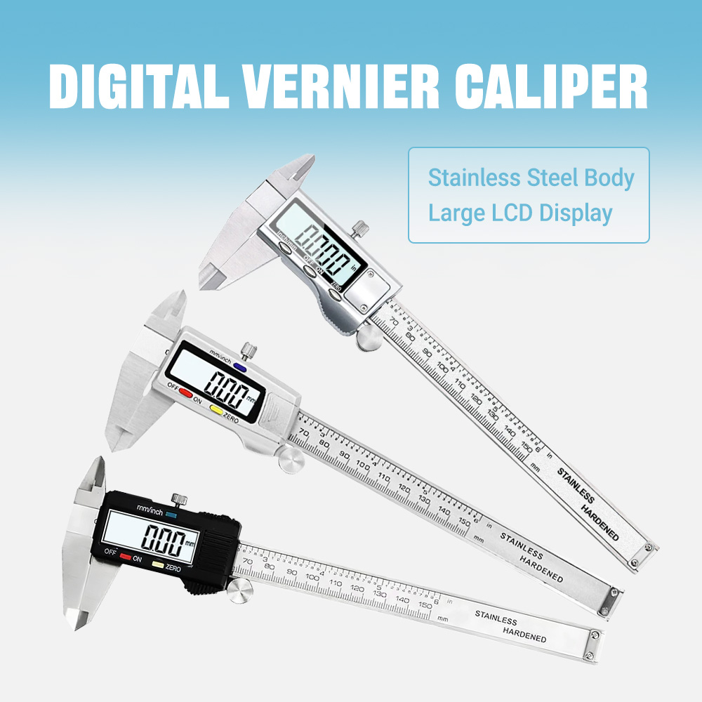 เวอร์เนียร์คาลิปเปอร์อิเล็กทรอ - Digital Caliper 150Mm Stainless Steel บทวิจารณ์และราคา