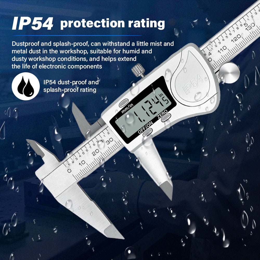คาลิปเปอร์ดิจิตอลสแตนเลส IP54  - Digital Caliper 150Mm Stainless Steel บทวิจารณ์และราคา