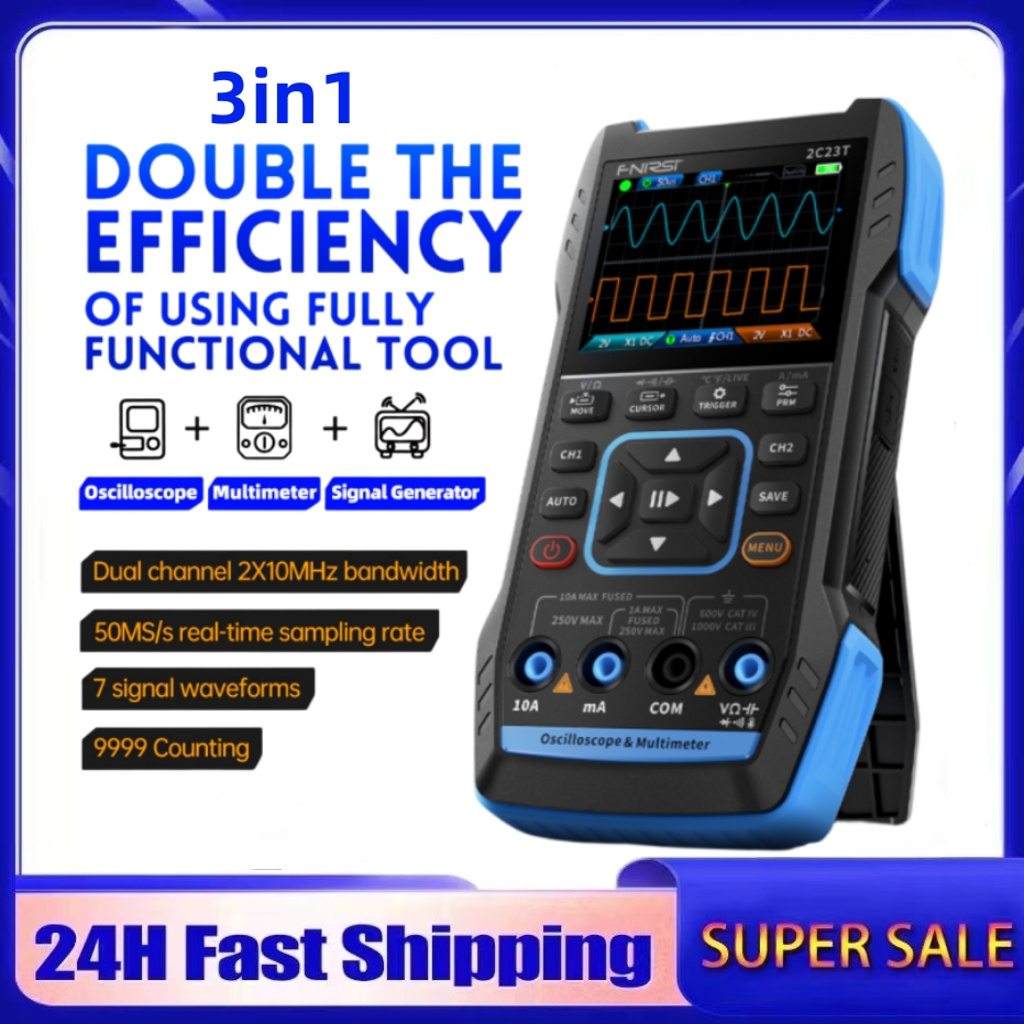 2C23T ออสซิลโลสโคปดิจิตอล 3-in - Fnirsi Digital Oscilloscope Handheld บทวิจารณ์และราคา