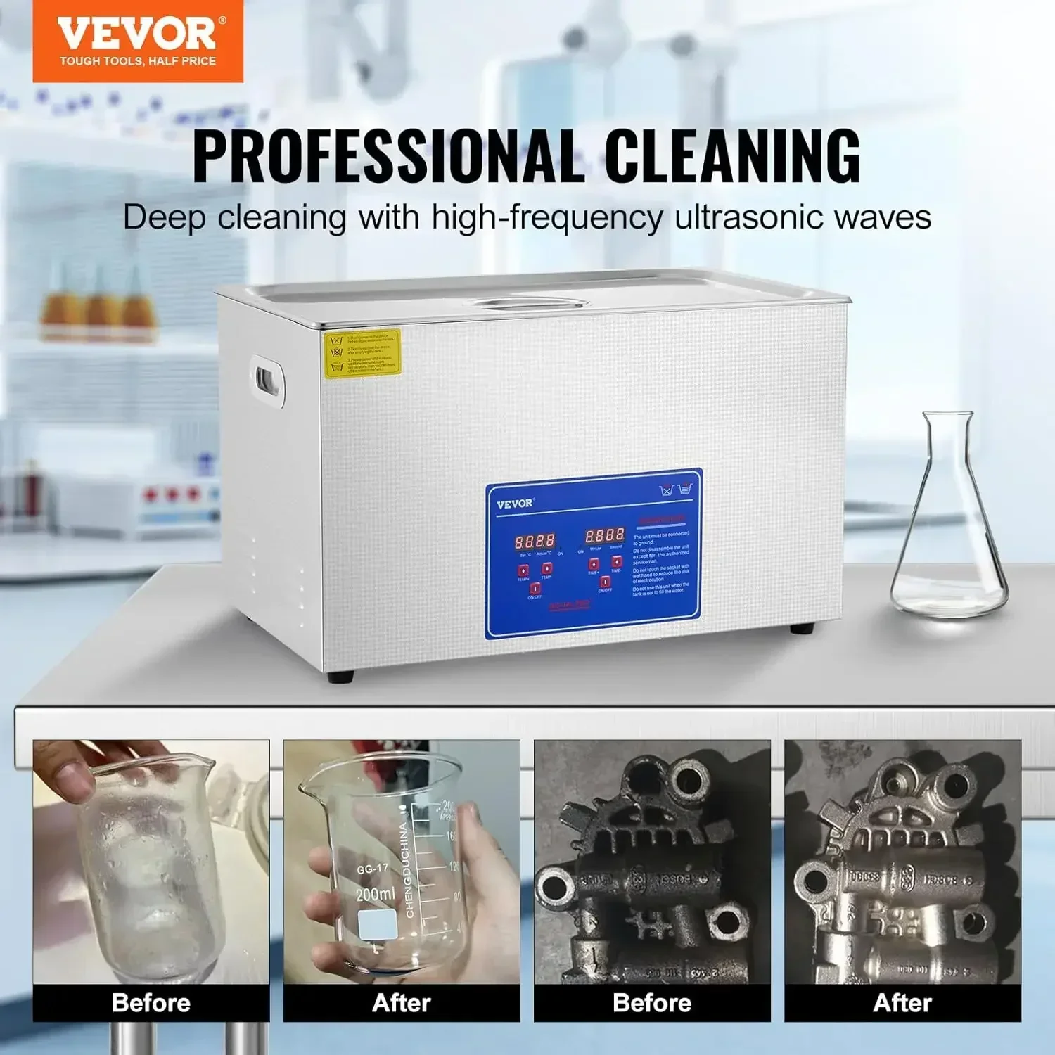 สินค้ามีจำนวนจำกัด! เครื่องทำค - Ultrasonic Cleaner 30L Industrial บทวิจารณ์และราคา
