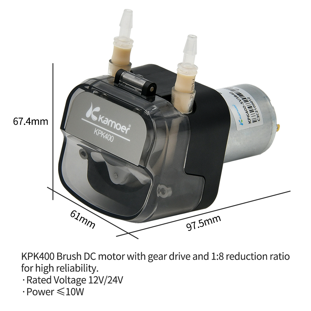 Kamoer 400 มิลลิลิตร/นาที KPK4 - Mini Peristaltic Pump 12V บทวิจารณ์และราคา