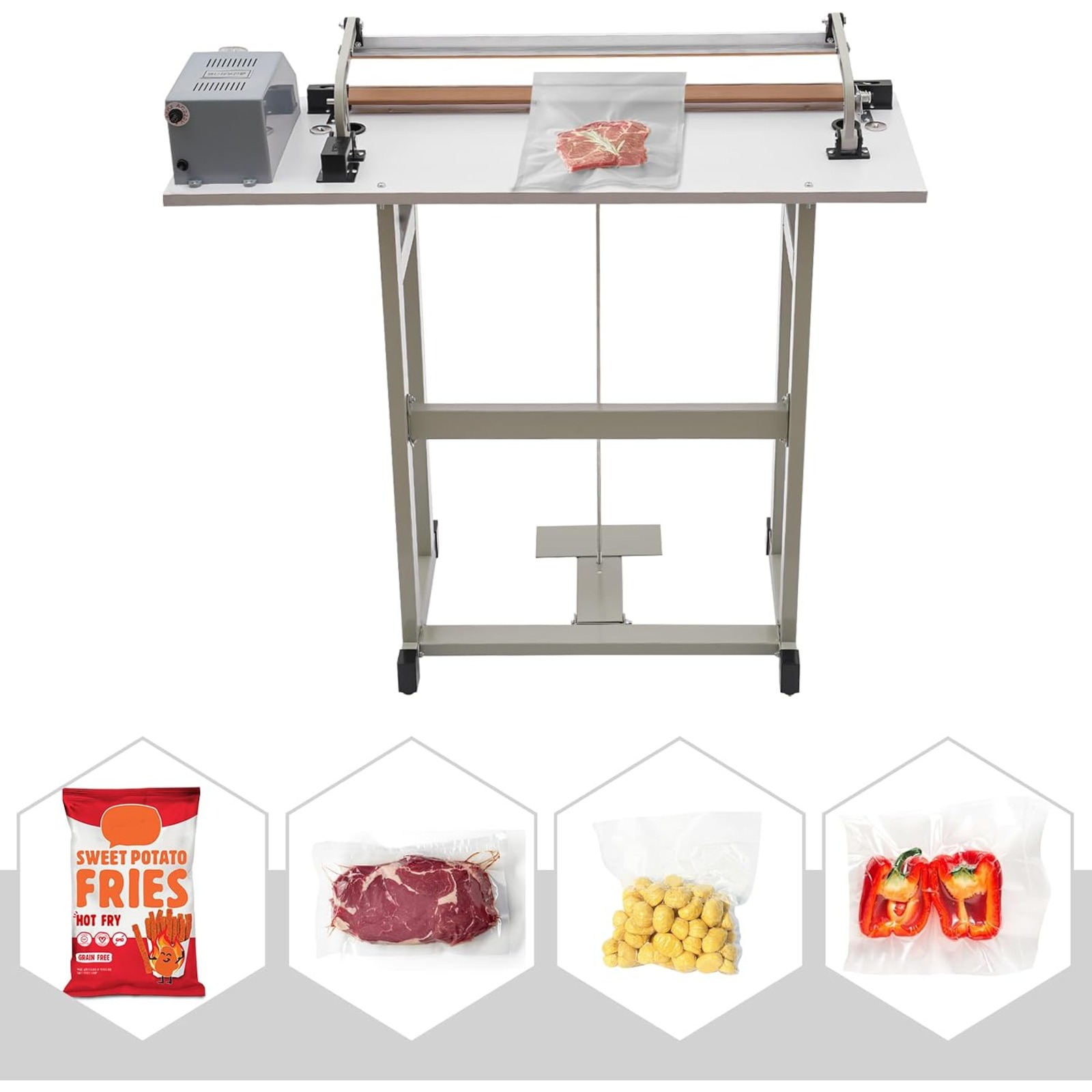 เครื่องซีลถุงพลาสติกแบบใช้เท้า - Plastic Bag Impulse Heat Sealer บทวิจารณ์และราคา